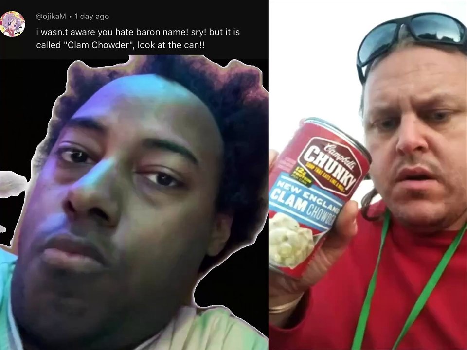 Baron Tremayne Caple A.K.A. Foxy Kitsune Fox: Lucas Colby Werner’s Cum Chowder Vs Campbell’s Clam Chowder