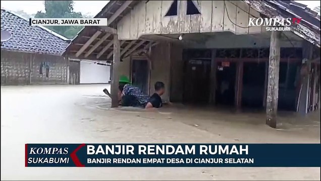 Banjir Rendan Empat Desa Di Cianjur Selatan