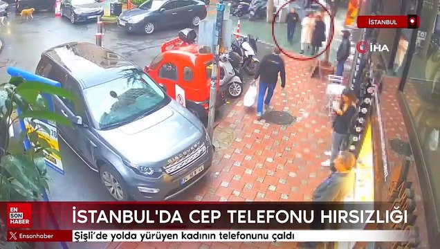 Şişli’de yolda yürüyen kadının telefonunu çaldı