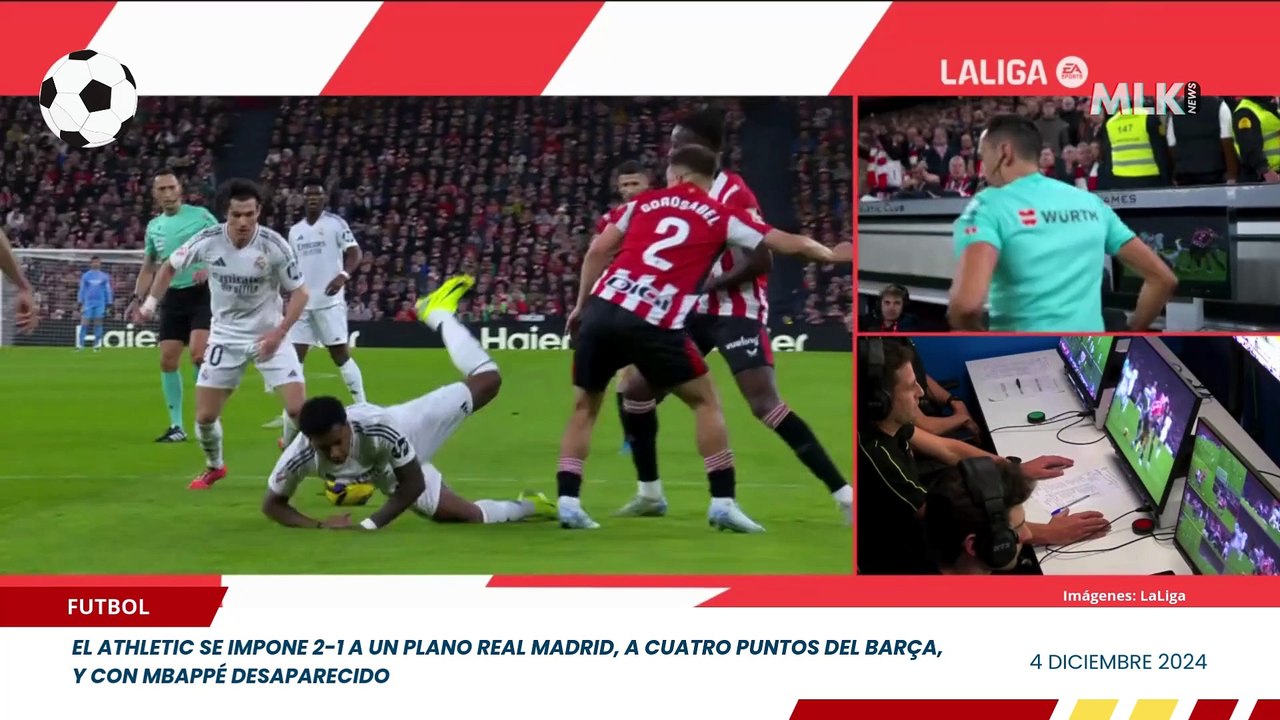 El Athletic se impone a un plano Real Madrid, a cuatro puntos del Barça, y con Mbappé desaparecido