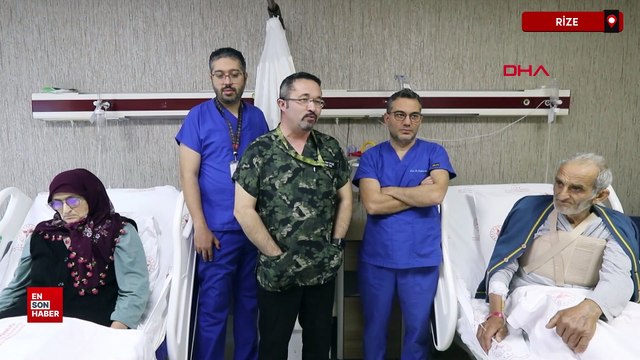 Rize'de ağabey-kardeş aynı anda iyileşti