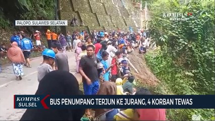 Bus Penumpang Terjun Ke Jurang, 4 Korban Tewas