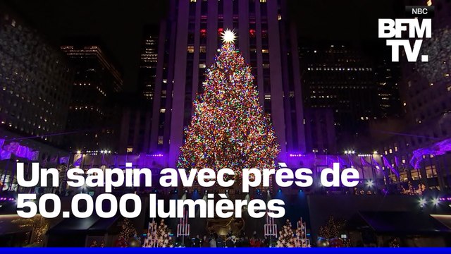 États-Unis: le sapin de Noël du Rockefeller Center de New York s'illumine pour les fêtes