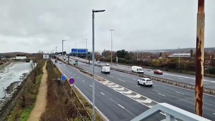 M27/A27 interchange in Portsmouth