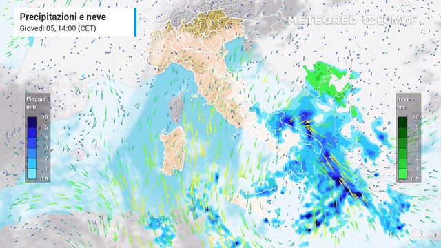 Dove pioverà nei prossimi giorni