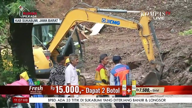 20 Kecamatan Terdampak Banjir dan Longsor, Begini Situasi di Kabupaten Sukabumi dan Pelabuhan Ratu