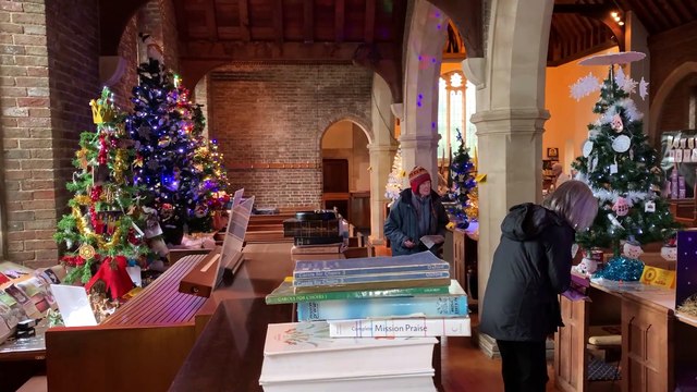 Christmas Tree Festival 2024 at St Michael & All Angels, Bexhill, East Sussex