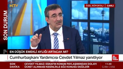 Cevdet Yılmaz'dan en düşük emekli maaşına zam sinyali