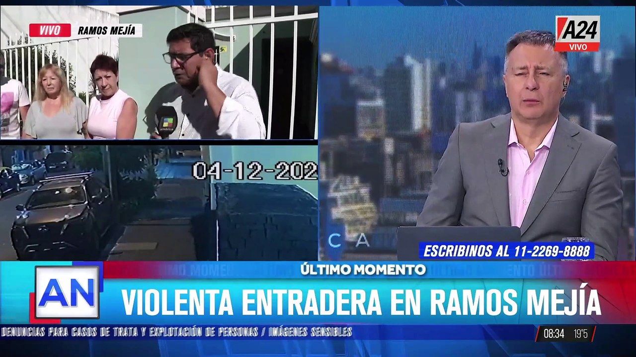 Violenta entradera en Ramos Mejía: cuatro delincuentes armados entraron a una casa