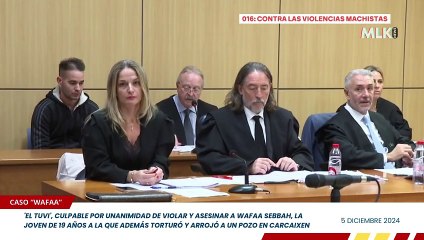 'El Tuvi', culpable por unanimidad de violar y asesinar a Wafaa Sebbah en Valencia en 2019
