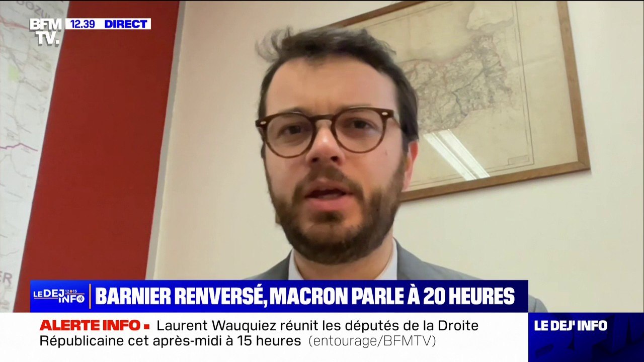 Gouvernement Barnier renversé: “Il faut changer les axes d’alliance et renverser ce qui est en cours”, estime Arthur Delaporte (Socialistes)