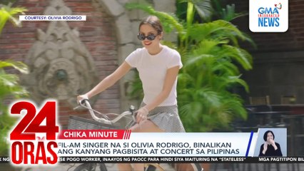 Fil-Am singer na si Olivia Rodrigo, binalikan ang kanyang pagbisita at concert sa Pilipinas | 24 Oras