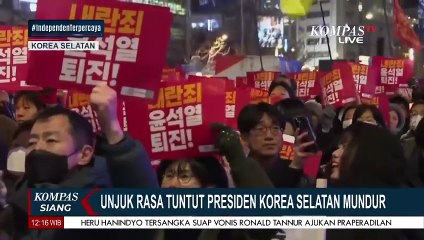 Gelar Unjuk Rasa, Warga Korea Selatan Tuntut Presiden Yoon Suk Yeol Mundur dari Jabatan