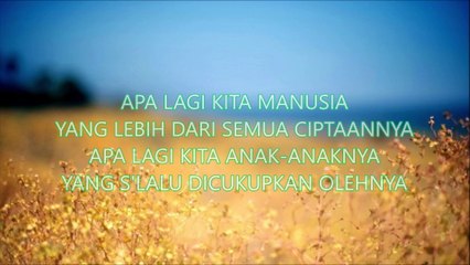 Lirik Lagu Rohani Kristen - Betapa Baiknya Tuhan Itu