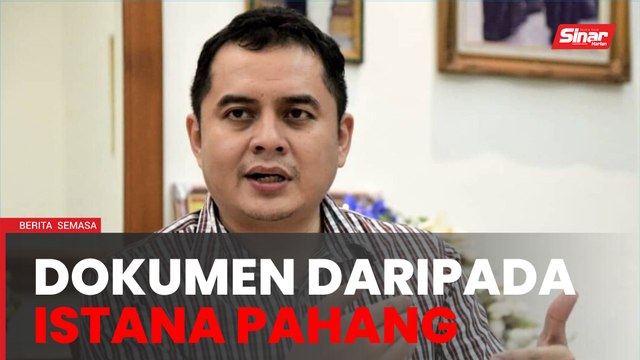 Titah adendum: Nizar terima dokumen daripada Istana Pahang