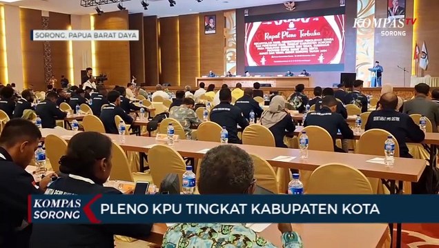 KPU Sorong Rekap Hasil Perolehan Suara Tingkat Kabupaten Kota di Papua Barat Daya