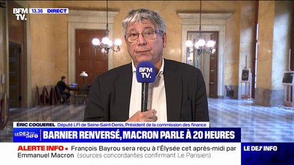 Éric Coquerel (LFI) affirme qu'il y aura "une censure automatique" si un Premier ministre issu du NFP n'est pas nommé