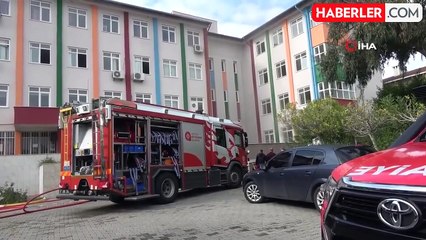 Alanya'da okulun trafosu yandı, öğrenciler tahliye edildi