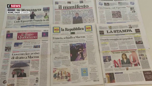 La crise politique française scrutée par les médias étrangers