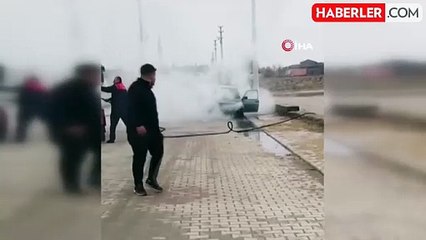 Tofaş Otomobil Alevlere Teslim Oldu