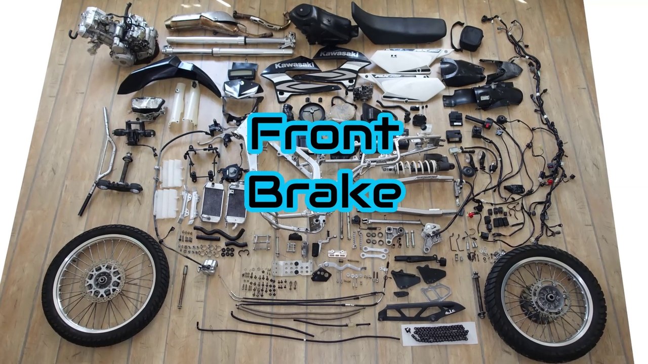 Why it´s so heavy! Weight of a motorcycle EP01: Front brake Kawasaki KLX 250/300    no sound