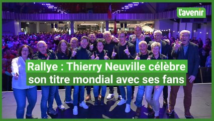 Rallye : Thierry Neuville fête son titre mondial avec ses fans à Saint-Vith