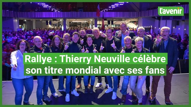 Rallye : Thierry Neuville fête son titre mondial avec ses fans à Saint-Vith