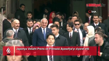Japonya Veliaht Prens ve Prensesi Ayasofya'yı ziyaret etti