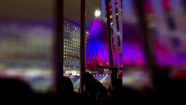 It's Lit! The Rockefeller Center Christmas tree lights up in New York City