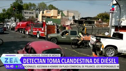 Detectan toma clandestina de combustible en la alcaldía Miguel Hidalgo, CDMX