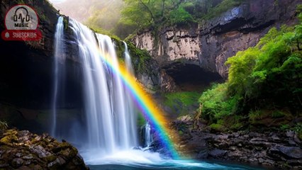 Gentle Piano & Waterfall Sounds - Relaxing Music for Stress Relief & Deep Sleep #musichealing