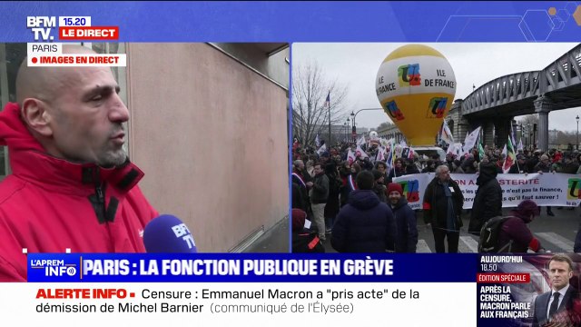 Le personnel hospitalier, on a rien , Asdine Aissiou, secrétaire général CGT de la Pitié Salpêtrière, souhaite plus de moyens pour le personnel hospitalier