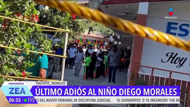 Le dan el último adiós a Diego, niño que murió por una bala perdida en Yautepec, Morelos