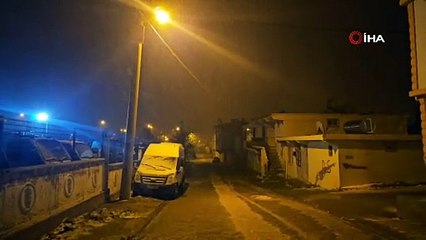 Diyarbakır’ın Ergani ilçesinde mevsimin ilk karı yağdı