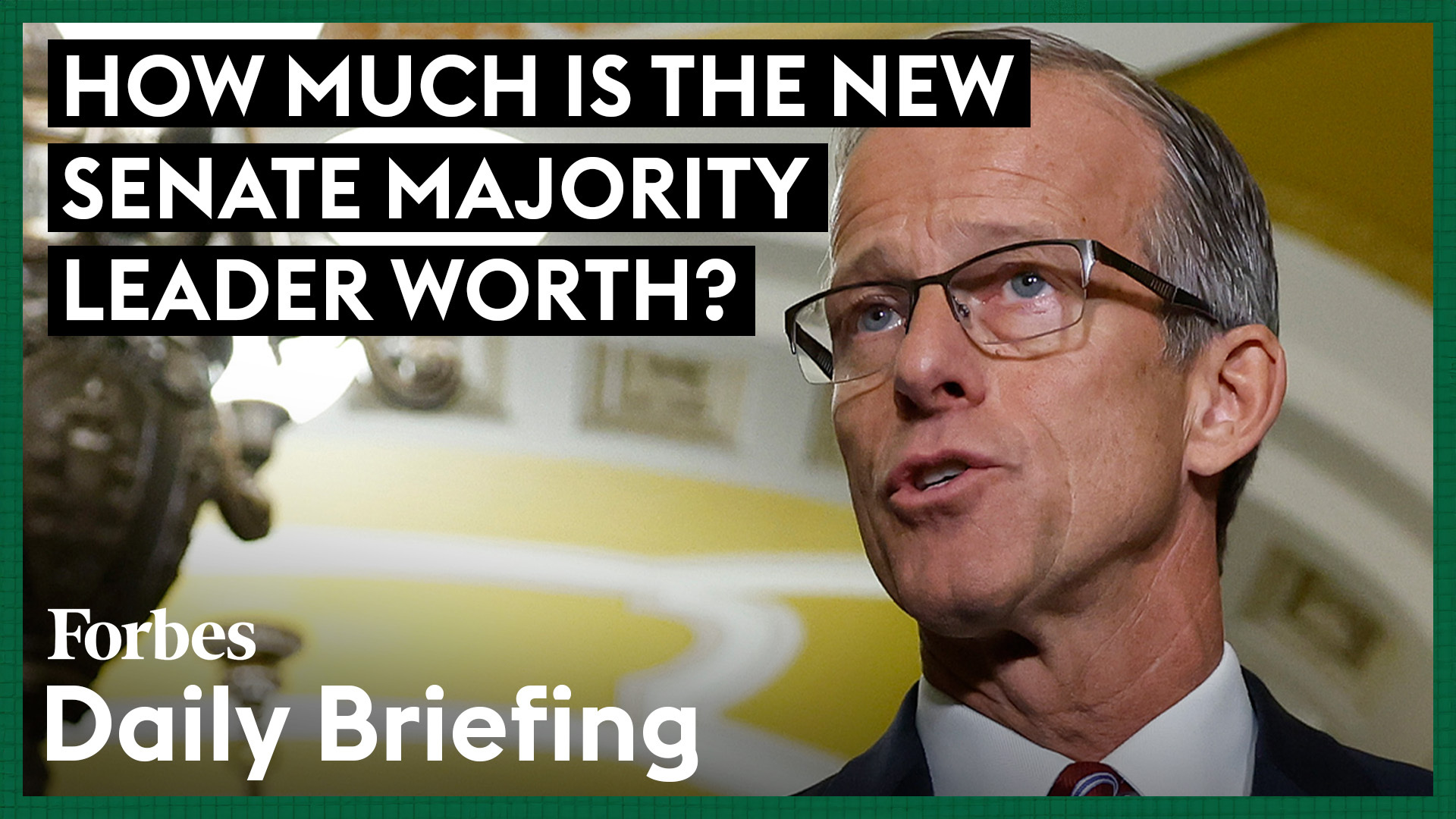 Net Worth of the New Senate Majority Leader, John Thune, Exposed