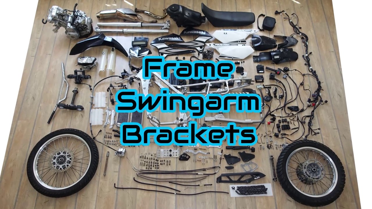 Why it´s so heavy! Weight of a Motorcycle EP05: Frame, Swingarm, Brackets Kawasaki KLX 250/300       no sound