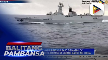 Limang barko ng China, nang-harass sa mga barko ng Pilipinas sa Bajo de Masinloc