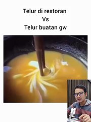 telur restoran vs telur rumahan