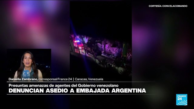 Informe desde Caracas: oposición denuncia asedio en embajada de Argentina en Venezuela