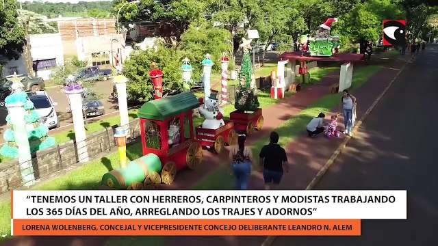 Todo listo en Alem para la Fiesta Nacional de la Navidad desfile de carrozas, exposición de pesebres, stands de emprendedores y más_1