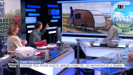 C'est insolite : caravane vélo, poster olfactif, serrure connectée, les innovations de la semaine !