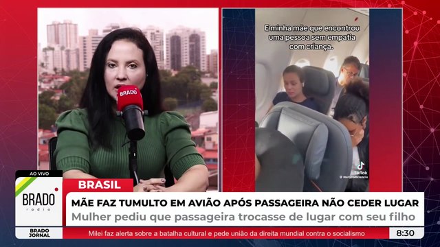 POLÊMICA: QUAL A SUA OPINIÃO SOBRE A MÃE QUE FEZ TUMULTO EM AVIÃO POR CONTA DE ASSENTO?