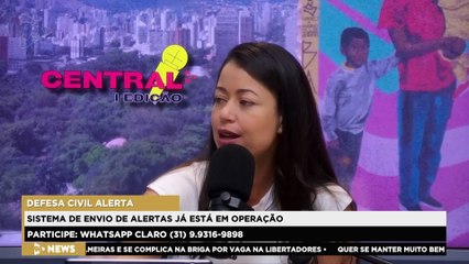 CENTRAL 98 | Sistema de envio de alertas da Defesa Civil já está em operação