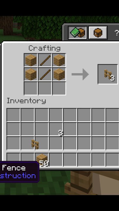 Minecraft fence