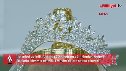 1 milyon dolarlık gelinlik: Görenler gözlerine inanamadı! Tam olarak 30 kilo