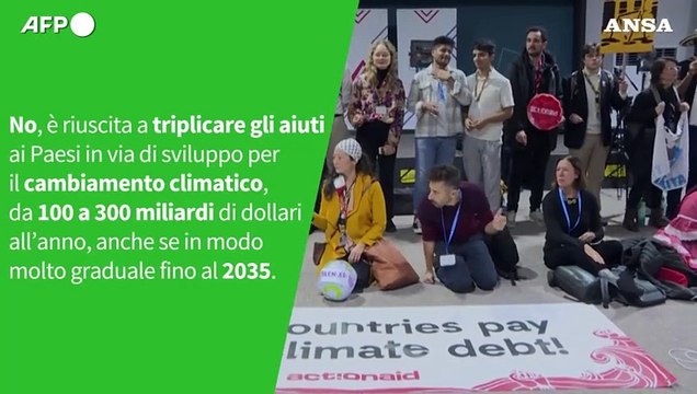 Ansa VERIFIED - E' vero che la Cop29 di Baku e' stata un fallimento?