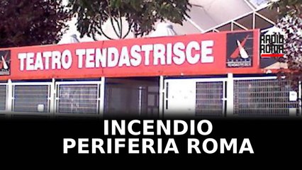 Ancora fiamme all’ex teatro Tendastrisce