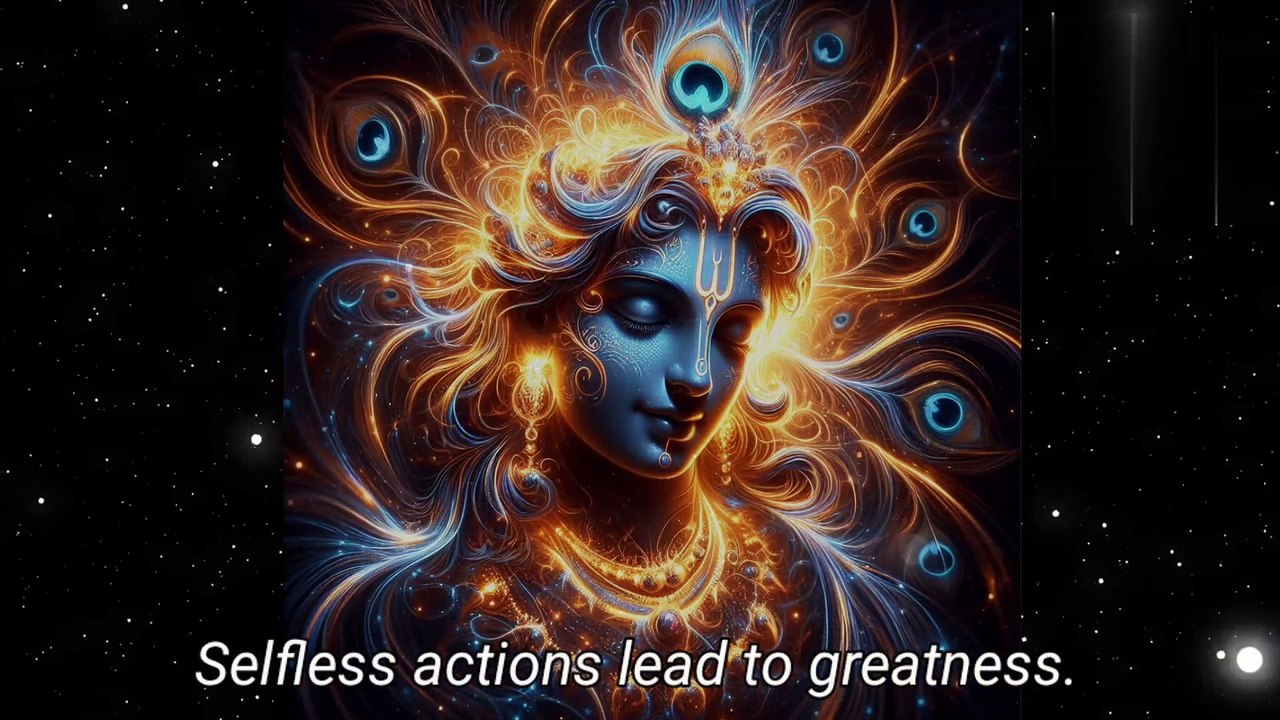 "'Selfless Actions Lead to Greatness" Shri Krishna Sayings!