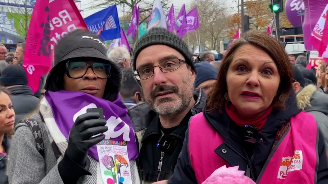 Dans la manif, les fonctionnaires racontent un climat délétère dans les services publics