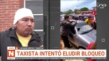 taxista herido en el paro de micreros